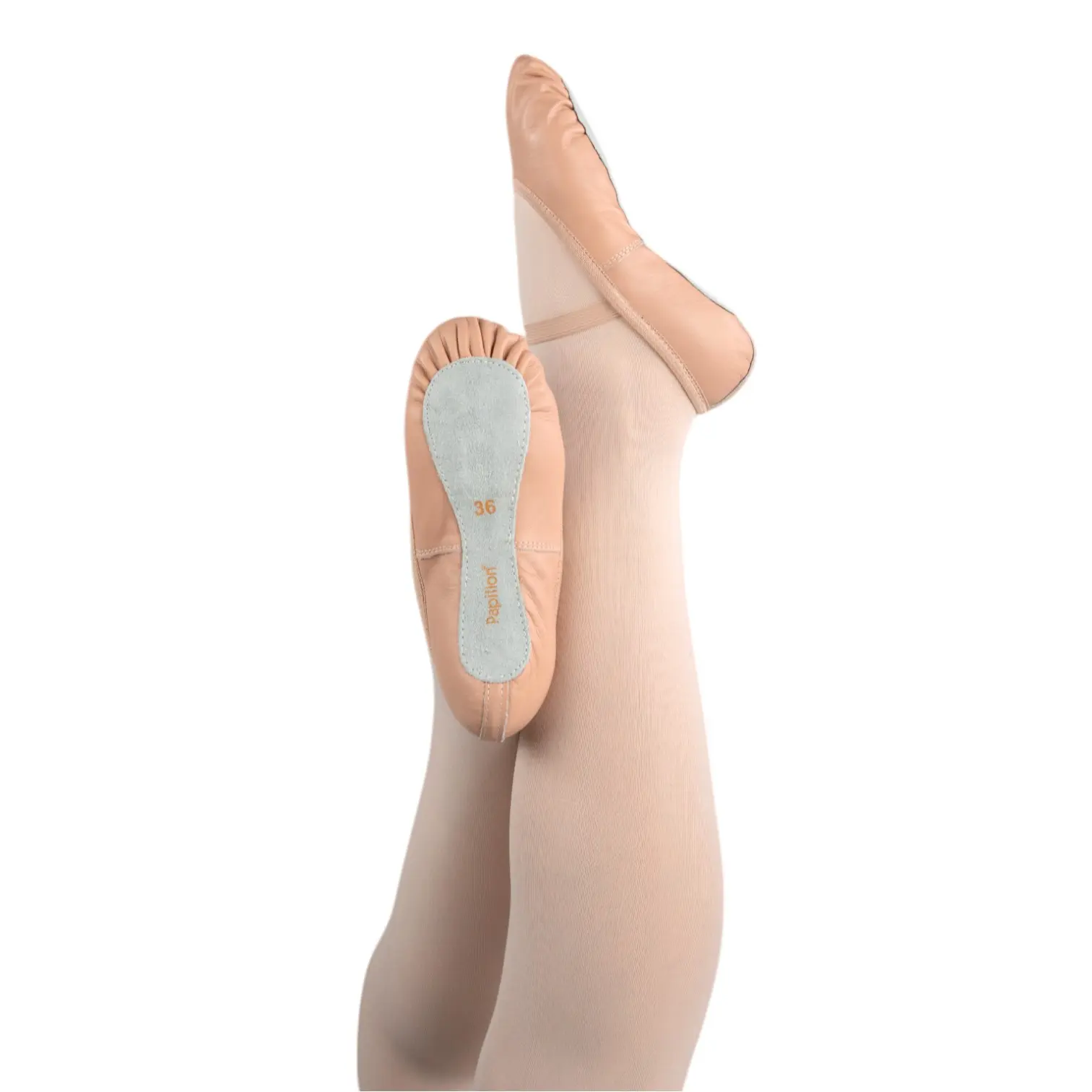 PK1015-500 Papillon PK1015 - Lederen Balletschoenen voor Kinderen met volledige zool