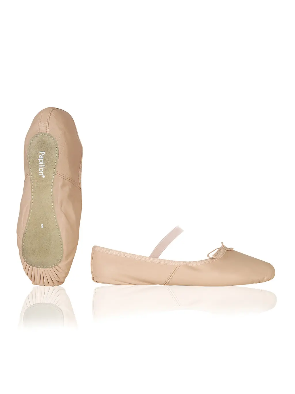 PK1000-500 Balletschoen van leer met doorlopende zool