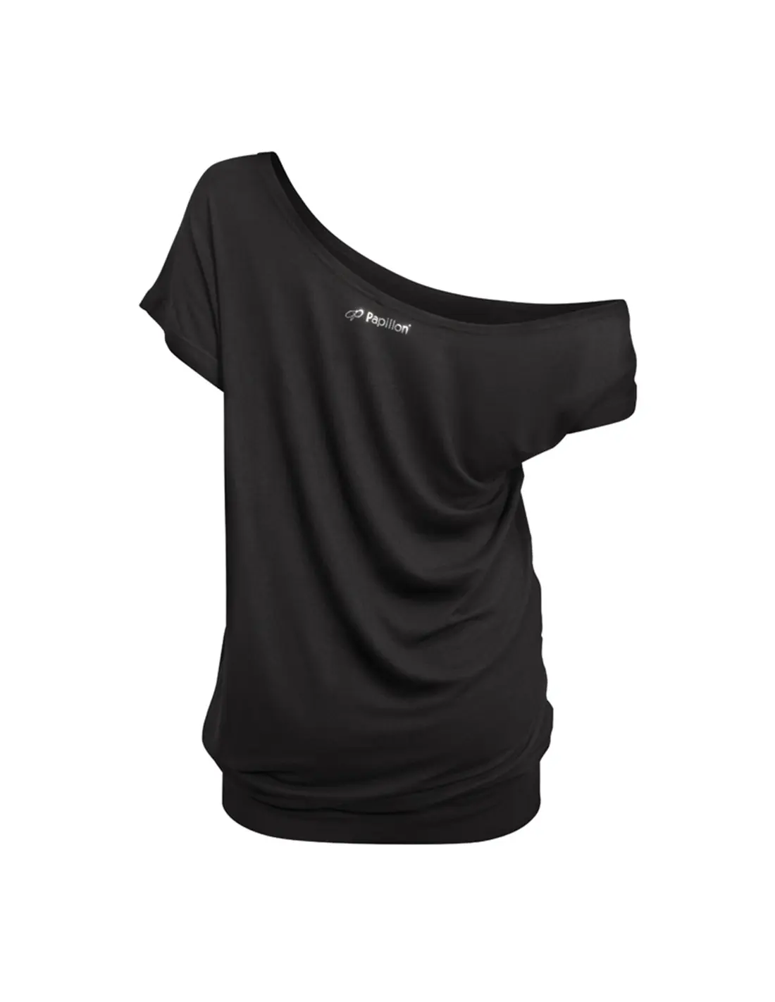 10PA2239-900 T-shirt long, off shoulder, viscose