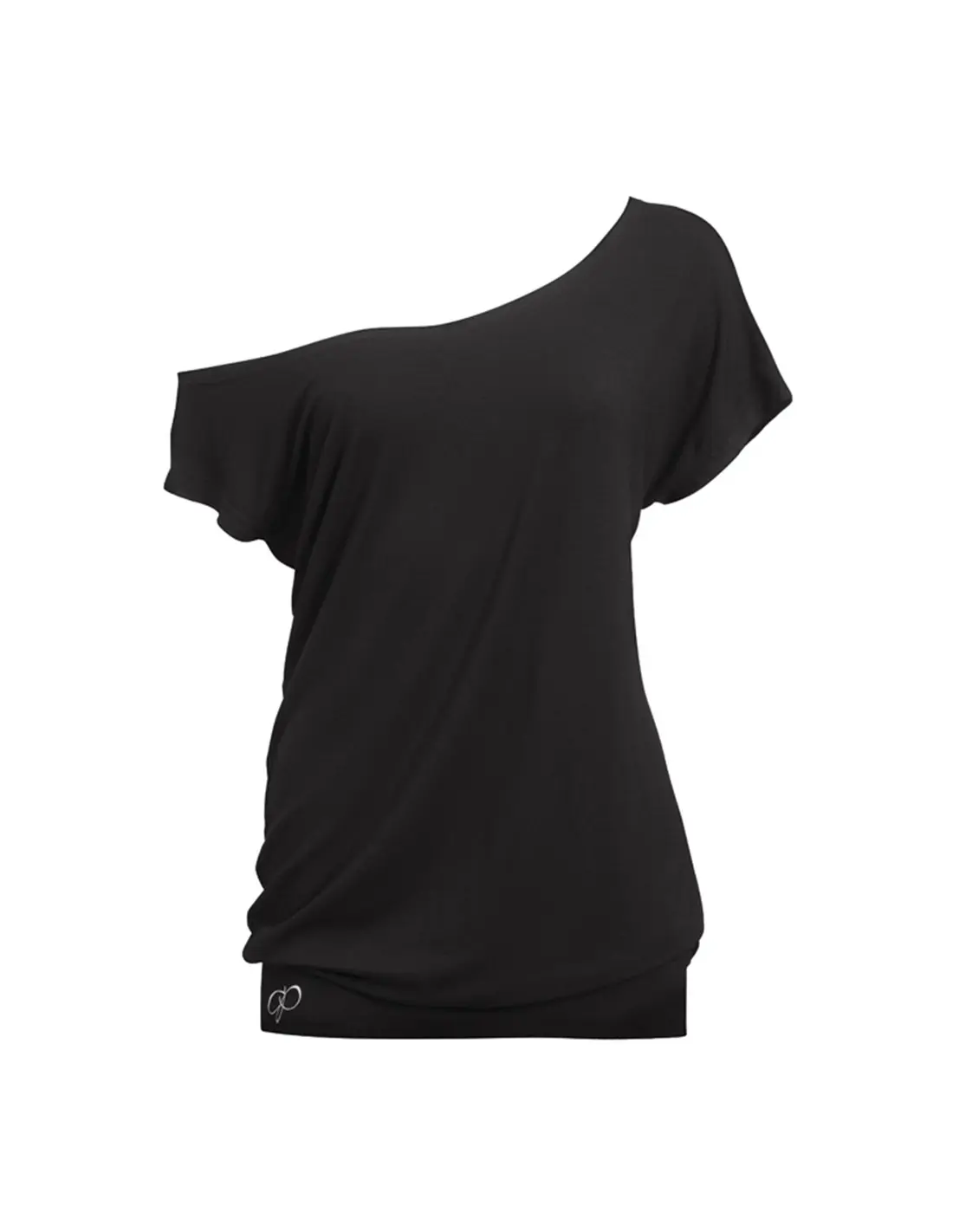 10PA2239-900 T-shirt long, off shoulder, viscose