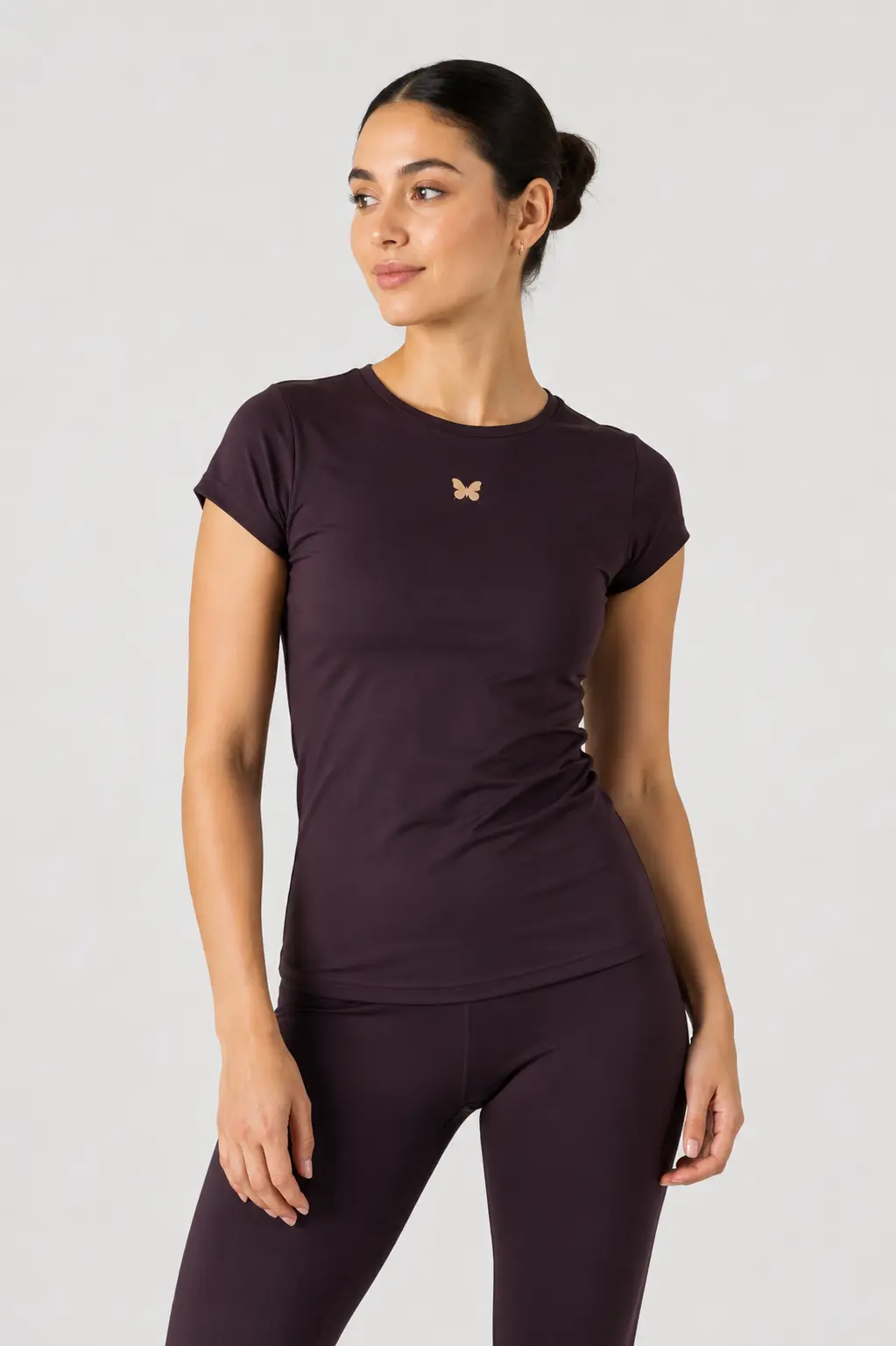 2532PA2906-540 T-shirt, nylon spandex "BUTTERFLY"