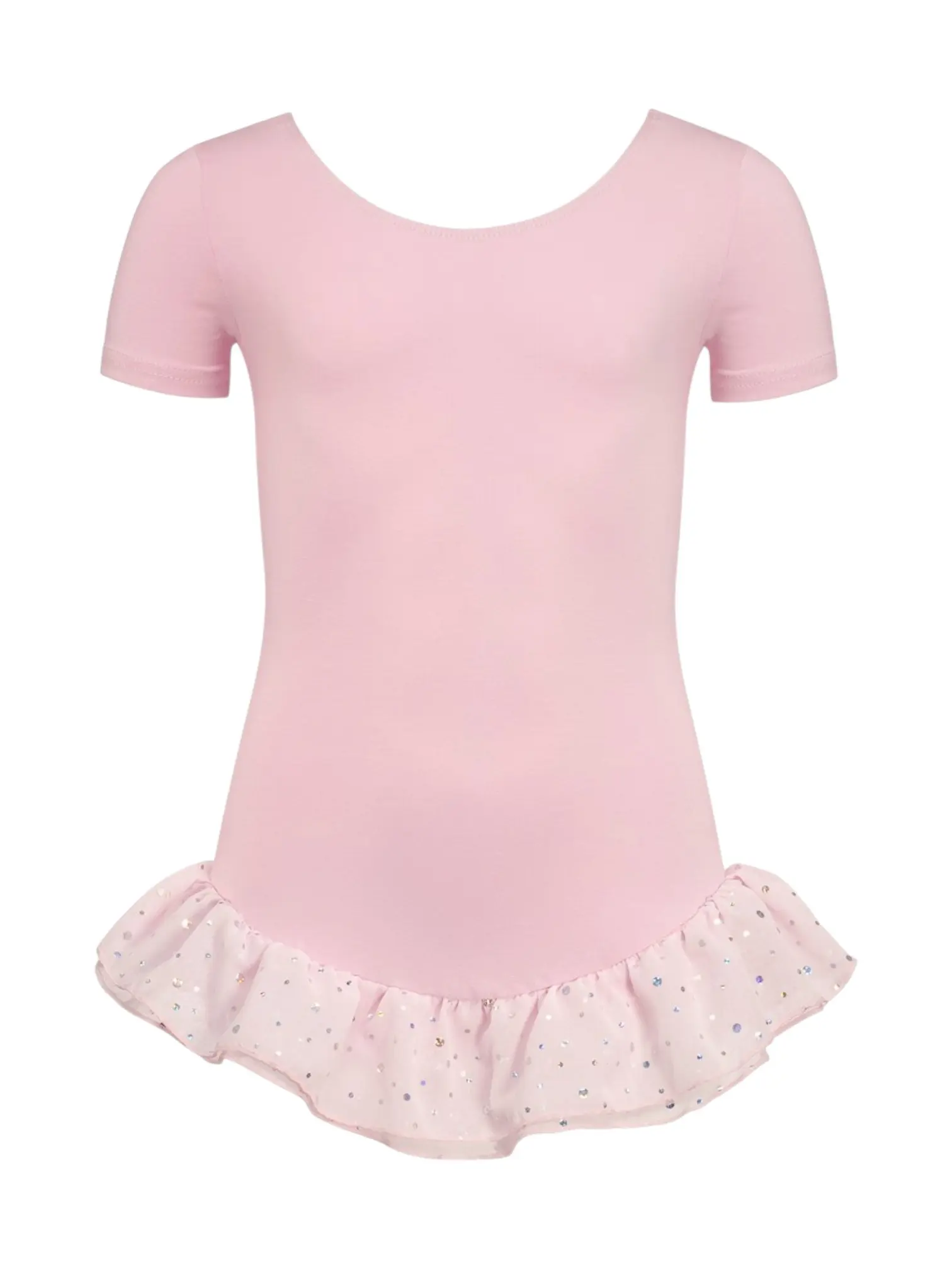 12PK4043-500 Pakje korte mouw, glitter voile rokje, katoen