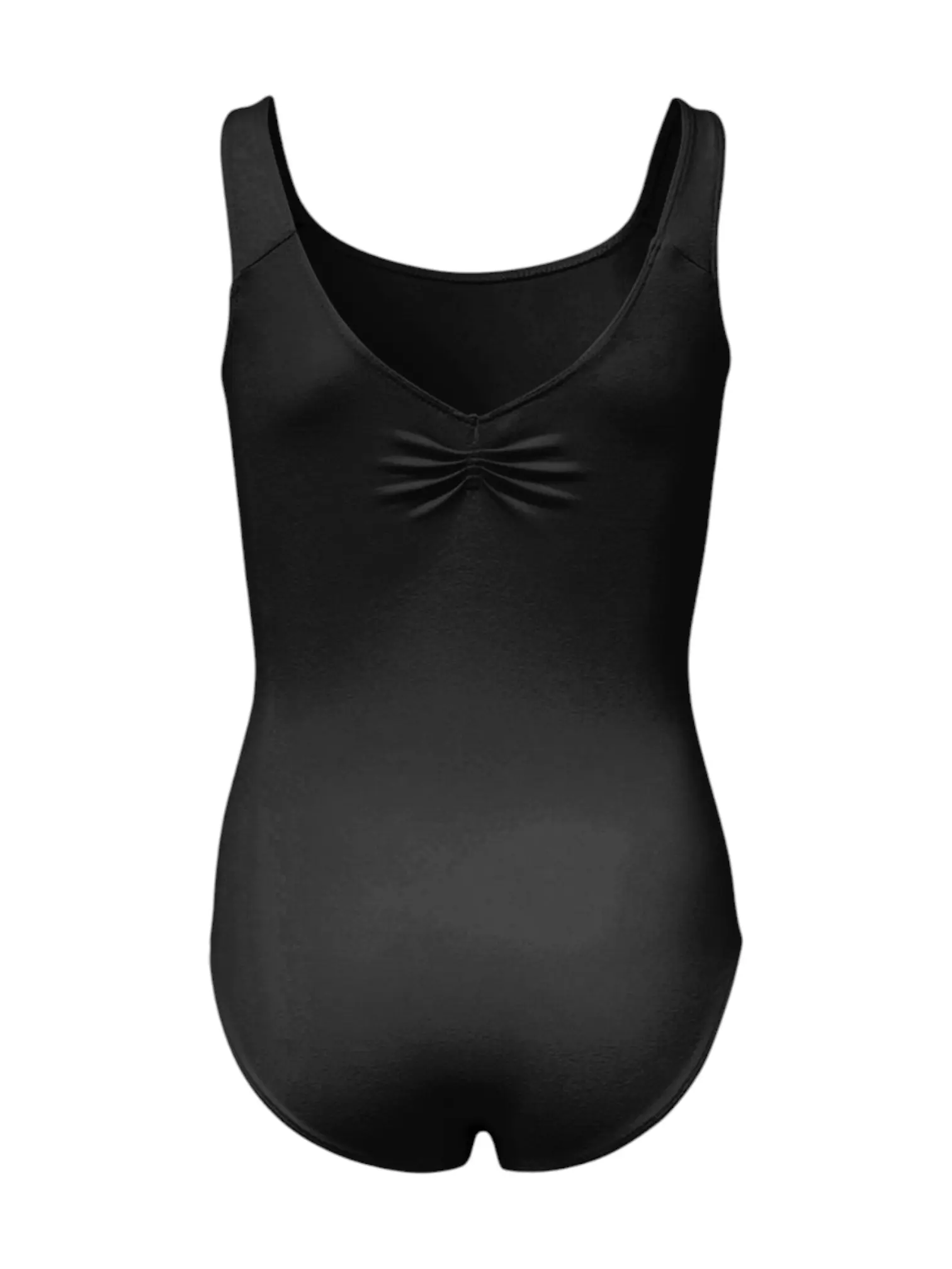 12PK4211-900 Papillon Mouwloos Balletpakje zwart met V-Rug achterkant