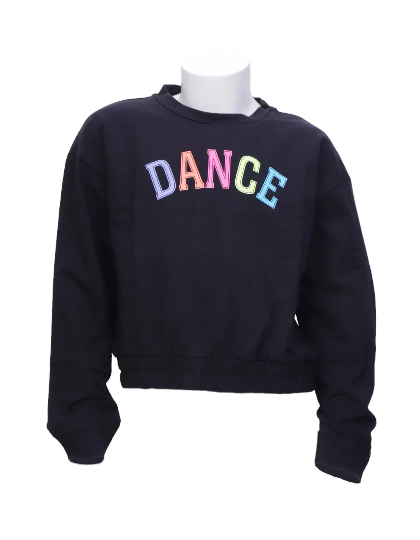 24PK2948-900 Sweater crewneck, french terry "DANCE"